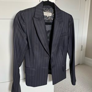 HOBBS navy outstripped blazer new without tags